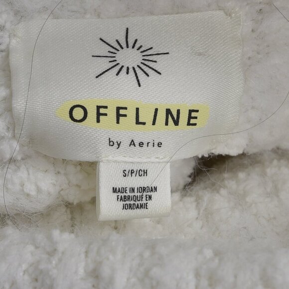 Aerie Offline Chillside Turtleneck Sweater Off White/Cream Size Small - Picture 8 of 11